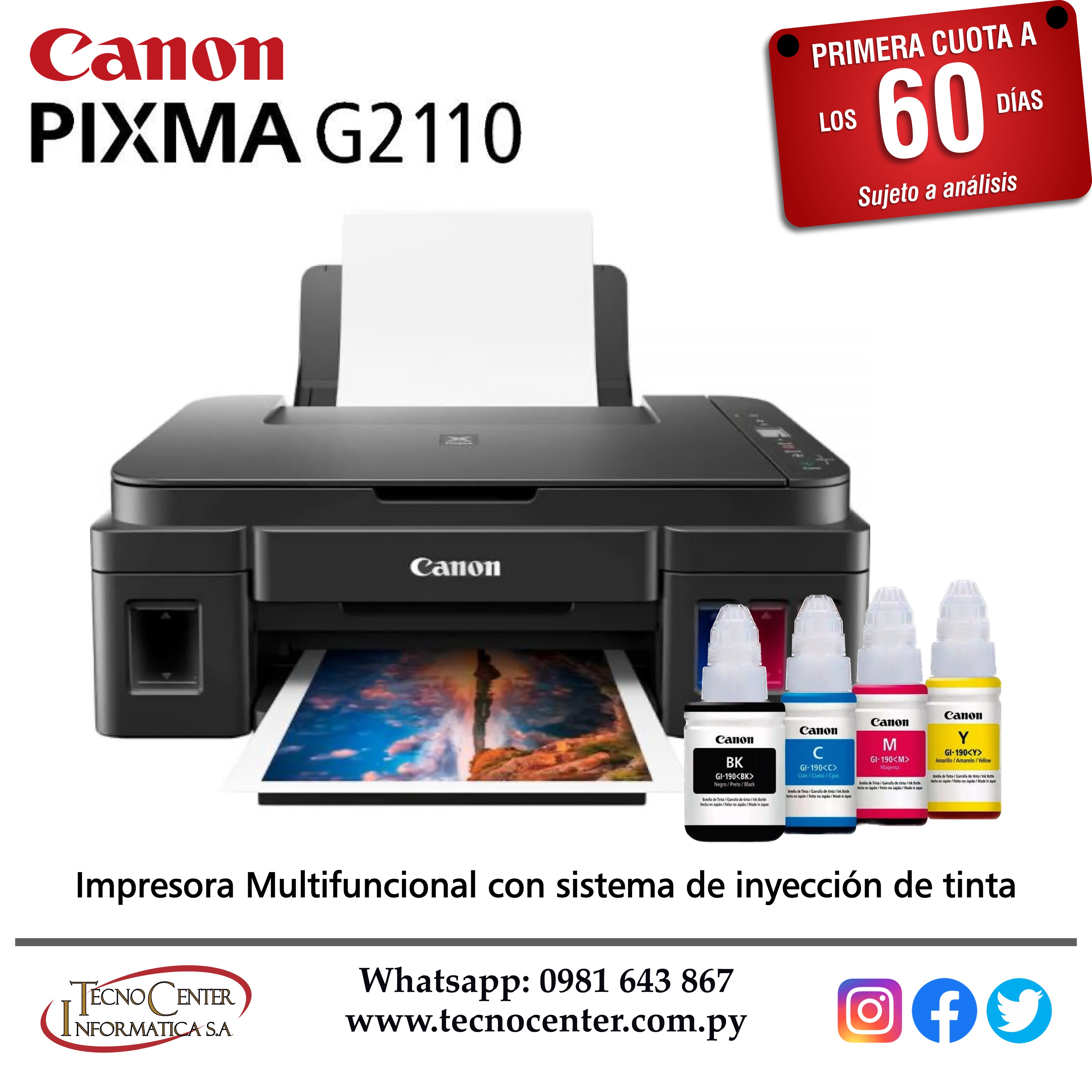 Impresora Multifuncional Canon PIXMA G2110